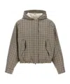 Brunello Cucinelli Hooded Casual Jacket In Gold