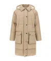 Brunello Cucinelli Shiny Zipper Pull Down Jacket In Neutral