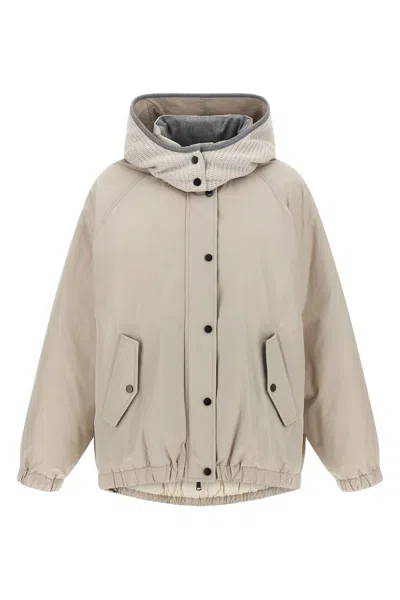 BRUNELLO CUCINELLI HOODED DOWN JACKET