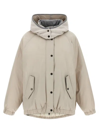 BRUNELLO CUCINELLI HOODED DOWN JACKET