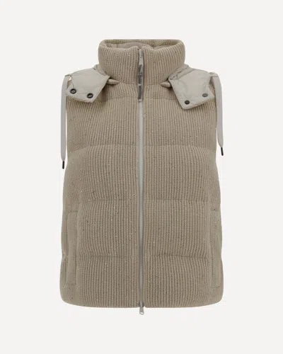 BRUNELLO CUCINELLI HOODED DOWN VEST