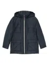 Brunello Cucinelli Hooded Flap-pocket Jacket In Blue