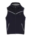 Brunello Cucinelli Hooded Gilet In Blue