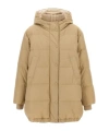 Brunello Cucinelli Nylon Down Jacket Casual Jackets, Parka In Nude