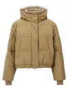 BRUNELLO CUCINELLI BRUNELLO CUCINELLI HOODED KNIT INSERT DOWN JACKET