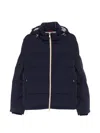 Brunello Cucinelli Hooded Puffer Jacket In Blue