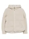 Brunello Cucinelli Hooded Puffer Jacket In Neutral