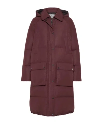 BRUNELLO CUCINELLI HOODED QUILTED COAT