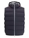 Brunello Cucinelli Down Vest In Blue