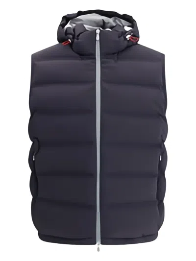 BRUNELLO CUCINELLI HOODED QUILTED GILET