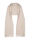 Brunello Cucinelli Women Hooded Wool And Cashmere Knit Scarf