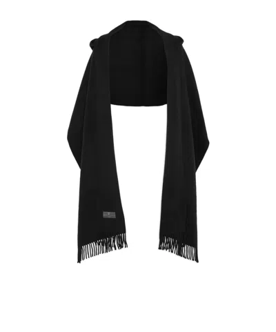 Brunello Cucinelli Hooded Scarf In Black