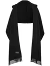 Brunello Cucinelli Wool & Cashmere Hooded Scarf In Black