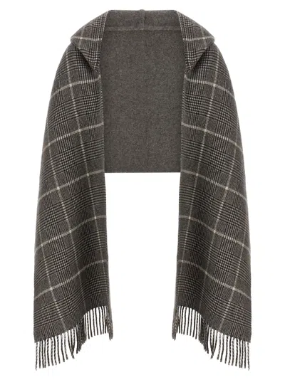 BRUNELLO CUCINELLI HOODED SCARF