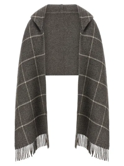 Brunello Cucinelli Hooded Scarf Scarves And Foulards Beige