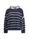 Brunello Cucinelli Hooded Sweater In Blue