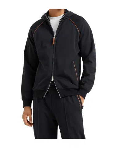 Brunello Cucinelli Hooded Sweatshirt In Black