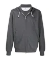 Brunello Cucinelli Cotton Zip-up Hoodie In Black