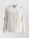 Brunello Cucinelli Essential Zip-up Hooded Sweatshirt In Neutral