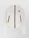 Brunello Cucinelli Hooded Sweatshirt With Ribbed Cuffs And Side Zip Pockets In White