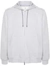 Brunello Cucinelli Hooded Sweatshirt With Zipper In Gray