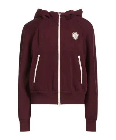 Brunello Cucinelli Hooded Track Jackets In Brown