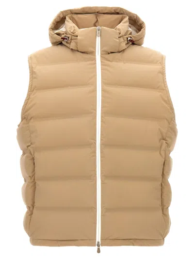 Brunello Cucinelli Hooded Vest In Neutral