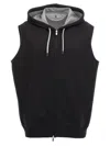 Brunello Cucinelli Sweatshirt Vest In Black