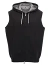 Brunello Cucinelli Sweatshirt Vest In Black