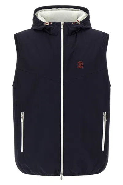 BRUNELLO CUCINELLI HOODED VEST