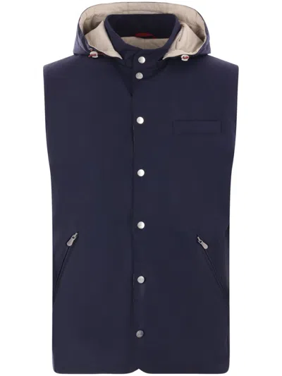 BRUNELLO CUCINELLI HOODED VEST