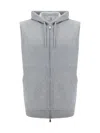 BRUNELLO CUCINELLI BRUNELLO CUCINELLI COTTON SLEEVELESS HOODIE