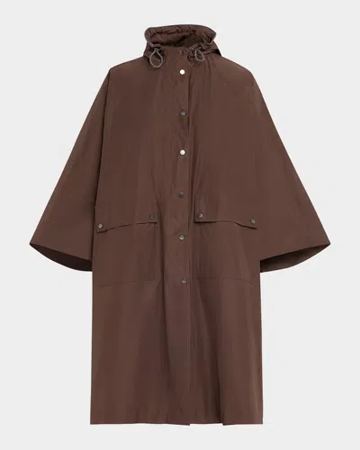 BRUNELLO CUCINELLI HOODED WATER-RESISTANT TAFFETA JACKET