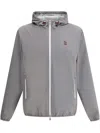 Brunello Cucinelli Waterproof Jacket With Hood In Grey