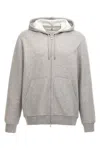Brunello Cucinelli Hoodie Cotton Drawstring In Neutral