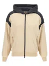Brunello Cucinelli Beige Front Zip Hoodie