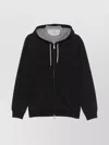 Brunello Cucinelli Hoodie Cotton Drawstring In Black