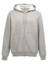 Brunello Cucinelli Hoodie Cotton Drawstring In Gray