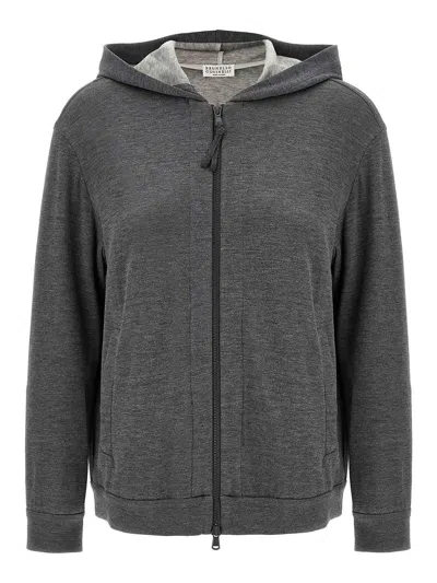 BRUNELLO CUCINELLI SUDADERA - GRIS