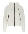 Brunello Cucinelli Hooded Sweatshirt With Ribbed Cuffs And Side Zip Pockets In White