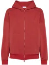 Brunello Cucinelli Hoody Sweatshirt In Red