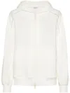 Brunello Cucinelli Cardigan Sweatshirt In White