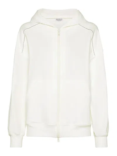 BRUNELLO CUCINELLI SUDADERA - BLANCO
