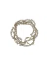 Brunello Cucinelli Women Silver Knotted Bracelet In Multi