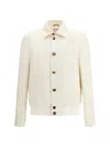Brunello Cucinelli Hopsack Jacket Long Sleeves Patch Pockets In Neutral