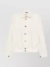 Brunello Cucinelli Hopsack Jacket Long Sleeves Patch Pockets In Neutral