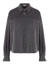 Brunello Cucinelli Horn-button Wool Shirt