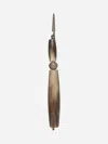 Brunello Cucinelli Horn Drop Earrings With Silver Bead