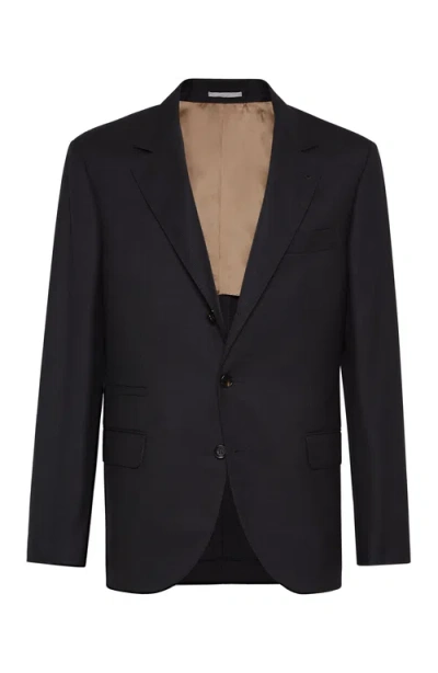 BRUNELLO CUCINELLI BRUNELLO CUCINELLI HOUNDSTOOTH BLAZER