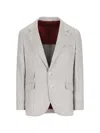 BRUNELLO CUCINELLI BRUNELLO CUCINELLI HOUNDSTOOTH DECONSTRUCTED CAVALLO BLAZER